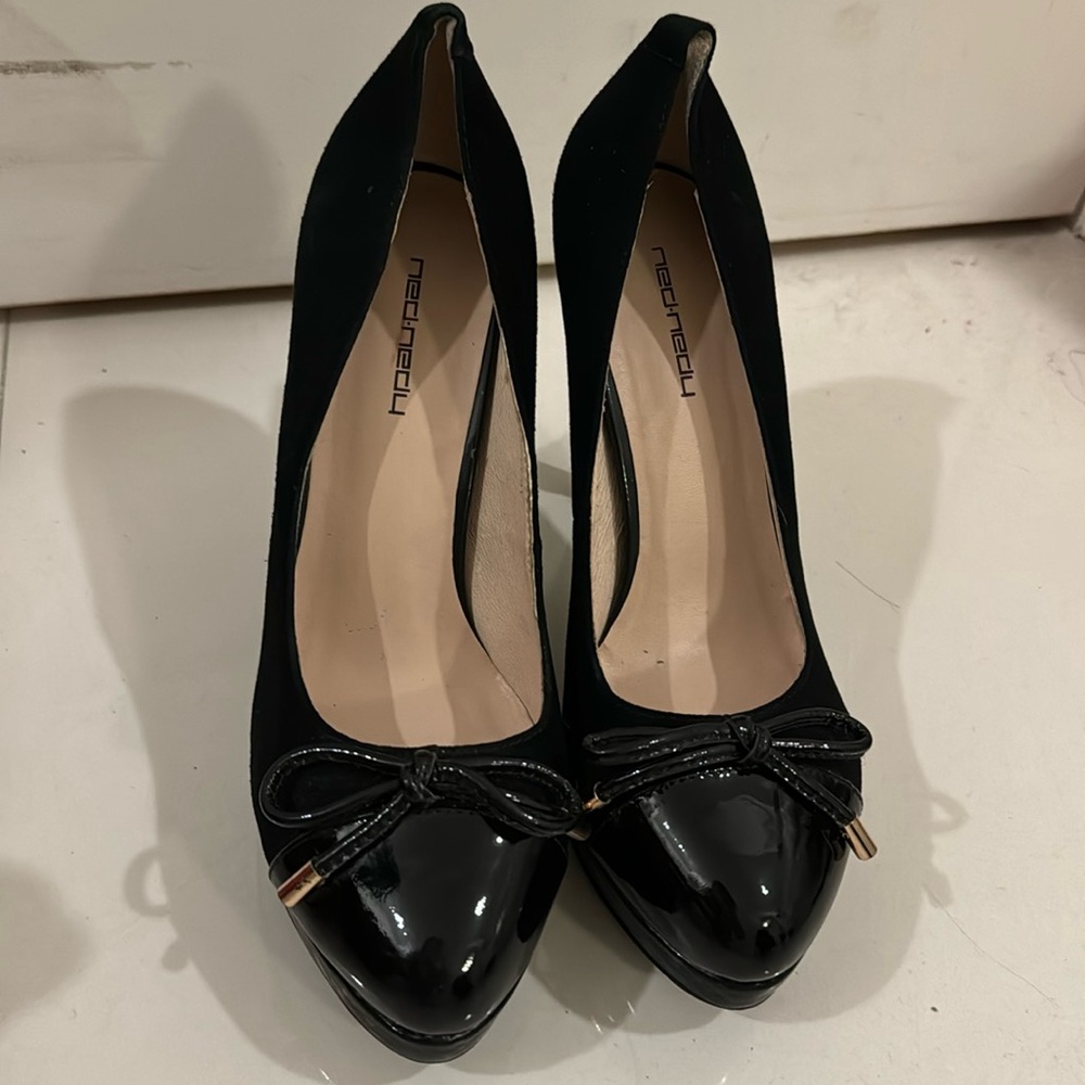 Cute leather heels